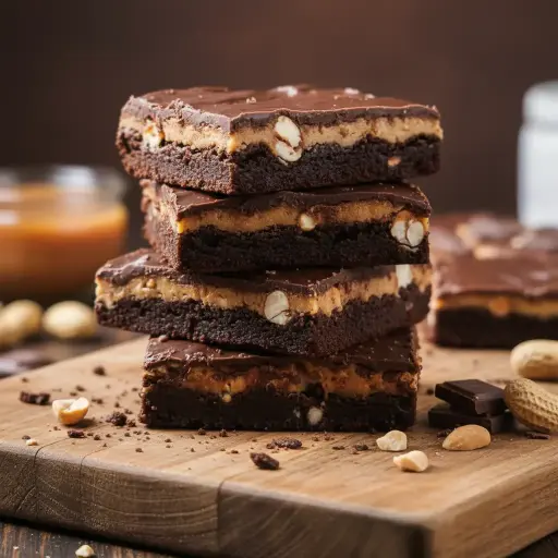 Peanut Caramel Crunch Brownie